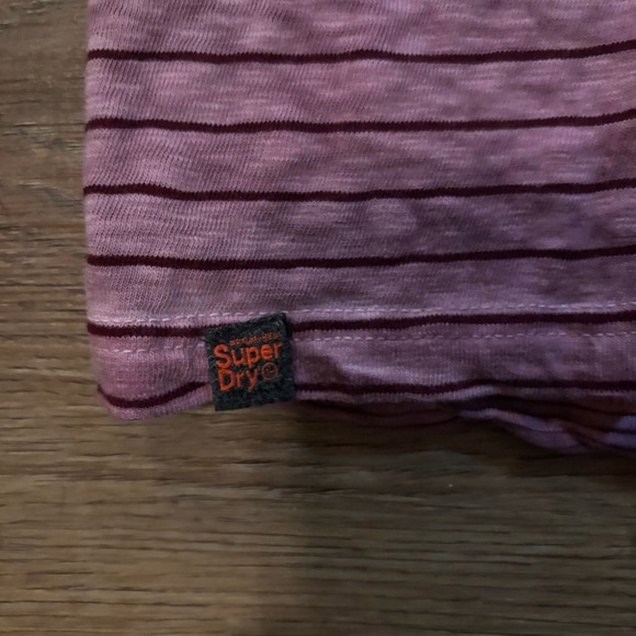Superdry Purple Striped Men's Shirt - Picture 2 of 6